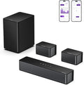ULTIMEA 5.1 Sound Bar for Smart TV, Virtual Surround Sound System for TV, 320W Peak Power, Adjustable Surround Speakers and Subwoofer, APP Control, Home Theater Soundbar Poseidon D50(2025 New Model)