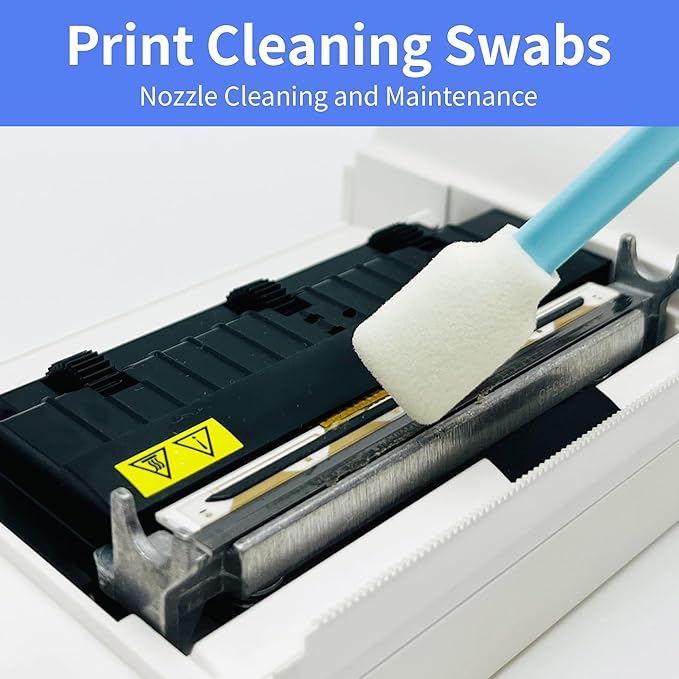 100 Pcs Professional Square Foam Cleaning Swabs – Dust-Free, Lint-Free Foam Swab Sticks for Printer Head Cleaning, Electronics, Car Detailing, Optical Equipment, and Precision Instruments