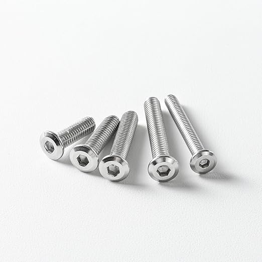 5/16-18 x 3/4" (20 Pack) Flat Head Hex Socket Cap Screws Bolts, 304 Stainless Steel 18-8, Hex Drive, Bright Finish, Fully Machine Thread
