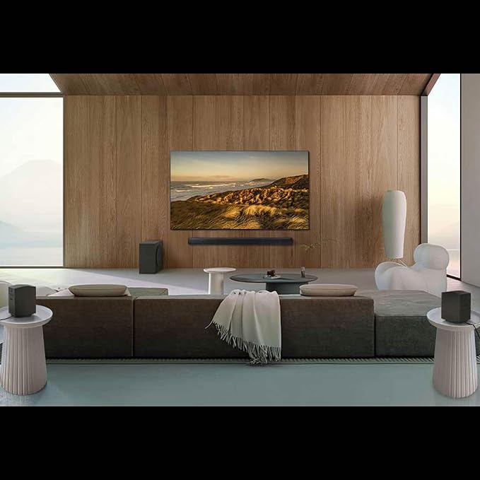 SAMSUNG Q990D 11.1.4ch Soundbar w/Wireless Dolby Atmos Audio, Rear Speaker Included, Q-Symphony, SpaceFit Sound Pro, Adaptive Sound, Game Mode Pro with Alexa Built-in, HW-Q990D/ZA