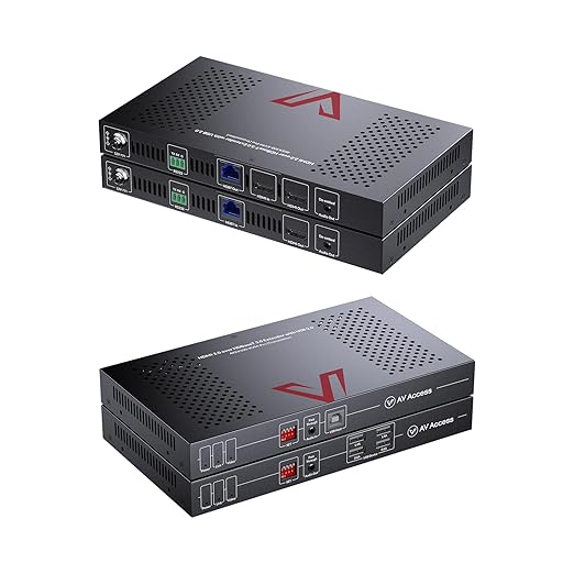 AV Access HDBaseT 3.0 HDMI KVM Extender, Uncompressed 5K@60H 4K@120Hz up to 100m/330ft, 144/165/240Hz Refresh Rate, Zero Latency (4KEX100-KVM-Pro)
