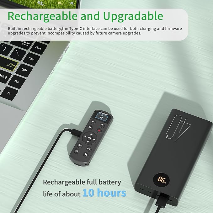 for Nikon Rechargeable Shutter Release,Wireless Camera Remote Control Compatible with P1000,P950,B600,A1000,Z6 II,Z30,Z50,Z5,Z7 II,Z fc,Z f,Z6 III,Z50 II,P1100,Z5II Replaces Nikon ML-L7