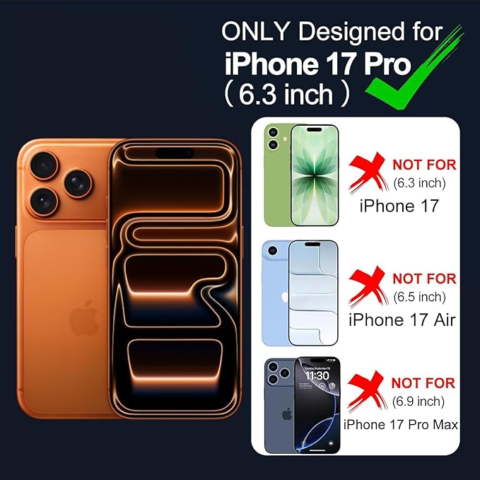 Battery Case for iPhone 17 Pro, Upgraded 10000mAh Rechargeable Portable Extended Battery Pack Supported Qi Wireless Charging Case Compatible with iPhone 17 Pro (6.3 inch) Charger Power Bank (Black)