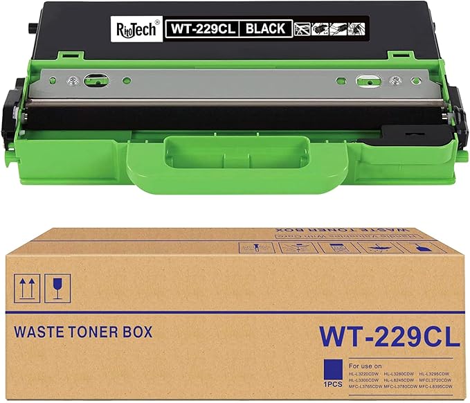 WT-229CL Waste Toner Box WT229CL Waste Toner Box Works with Brother HL-L3220CDW HL-L3280CDW HL-L3295CDW HL-L3300CDW HL-L8245CDW MFCL3720CDW MFC-L3765CDW MFC-L3780CDW and MFC-L8395CDW Printer
