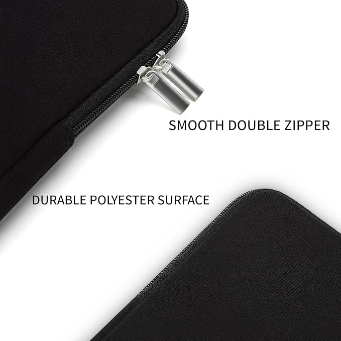 RAINYEAR 16 Inch Laptop Sleeve Protective Soft Case Padded Zipper Cover Specially Compatible with 16" MacBook Pro/Max M1 M2 M3 M4 A2141 A2485 A2780 A2991 A3403 A3186 (Black, Upgraded Version)