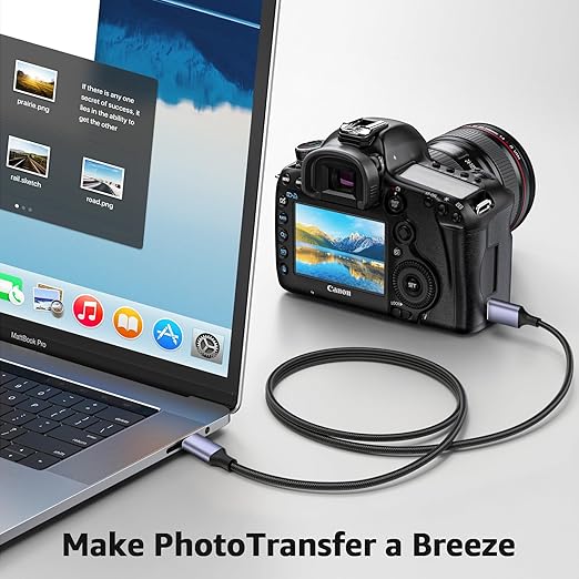 USB 3.1 Micro B to USB C Hard Drive Cables, 1FT 10 Gbps USB C to Micro B, External Hard Drive Cable Compatible with MacBook Pro/Air, iPad/Tablet, iPhone, Samsung Galaxy S24, WD Seagate etc