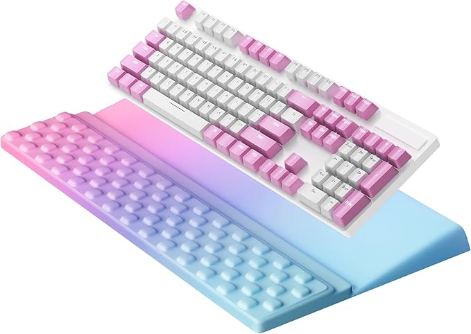 Ospelelf Ergonomic Keyboard Wrist Rest Pad Comfortable Keyboard Stand Riser Holder Pad for Office Gaming
