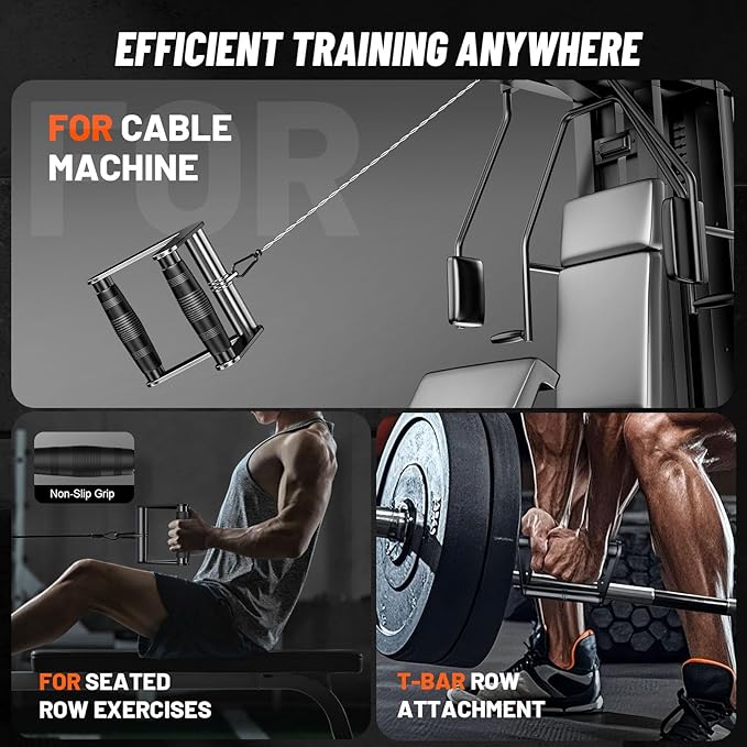 Cable Machine Attachment for Home Gym, Tricep Press LAT Pull Down Attachment, Cable Machine Accessories, Tricep Press Down Cable Attachment for Weight Fitness Multiple Options