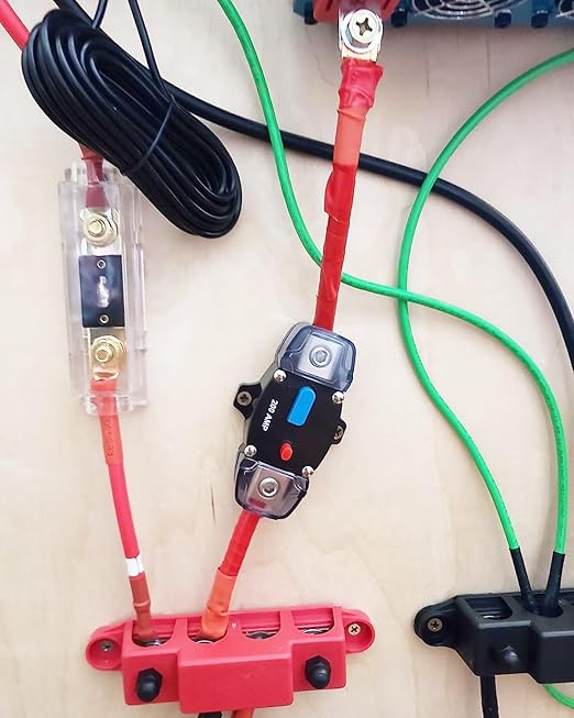 60A Resettable Circuit Breaker - 60 Amp Self Recovery with Manual Reset Button for Car Audio & Amps Protection