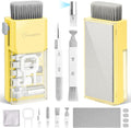 Laptop Screen Keyboard Cleaner Kit, All in 1 Electronics Cleaning Tool for MacBook iPad iPhone Pro Cell Phone, Brush Tool for Tablet, Computer, PC Monitor,TV Camera Lens with Patent, Yellow