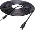 Movo MC20 3.5mm Audio Cable - 3.5mm TRS Female to Male 20ft Extension Cord for Microphones, Headphones, and More