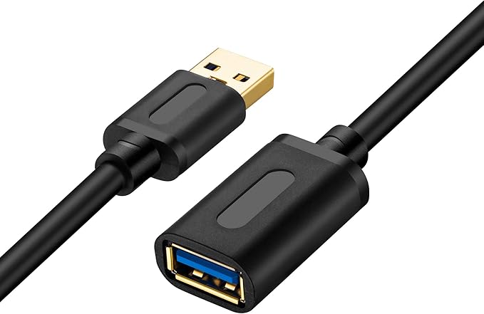 Tan QY USB 3.0 Extension Cable 3Ft, USB 3.0 High Speed Extender Cord Type A Male to A Female for PlayStation, Xbox, USB Flash Drive, Hard Drive, Card Reader,Scanner,Printer,Keyboard (3Feet)