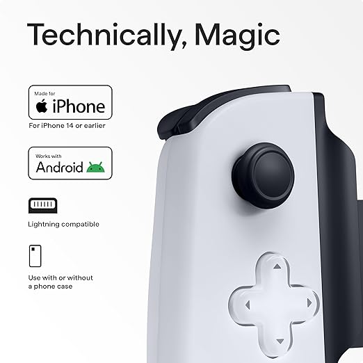BACKBONE One Mobile Gaming Controller for iPhone (Lightning) - PlayStation Edition - 2nd Gen - Turn Your iPhone into a Gaming Console - Play Xbox, PlayStation & More (3 Months Apple Arcade Included)