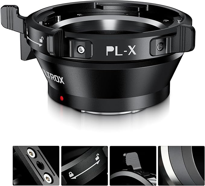 VILTROX PL-X Lens Adapter, Lens Converter Ring Camera Lens Mount Adapter Ring Compatible with PL Lens to Fuji X-Mount Cameras X-Pro1/X-Pro2/X-E1/X-E2/X-E2s/X-E3/X-H1/X-T1/X-T2/X-T3