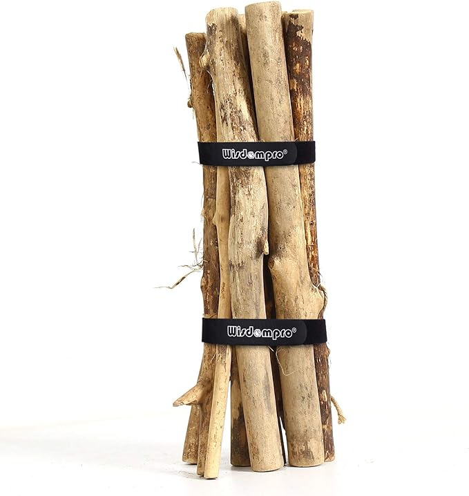 Extra Large 4 Pack 2 x 48 Inches Hook and Loop Strap, Reusable Fastening Cable Tie Down Straps by Wisdompro - Reusable, Durable Functional Cinch Cable Straps for Your Home, Office, Workspace