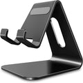CreaDream Cell Phone Stand, Cradle, Holder, Aluminum Desktop Stand Compatible with Switch, All Smart Phone, iPhone 11 Pro Xs Max Xr X Se 8 7 6 6s Plus SE 5 5s-Black