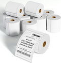 FungLam 4"x6" Direct Thermal Shipping Labels, 450 Labels Per Roll, 12 Rolls,1" Core, Perforated, White Mailing Postage Shipping Label Compatible with Zebra 2844 ZP-450 ZP-500 ZP-505