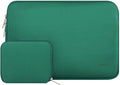 MOSISO Laptop Case 13.3 inch, 13-13.3 inch Laptop Sleeve Bag Compatible with MacBook Air/Pro 13 / Pro 14, HP Dell ASUS Lenovo Notebook, Neoprene Computer Sleeve Bag with Small Case, Peacock Green