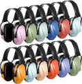 Amylove 12 Pcs Kids Ear Protection Noise Cancelling Headphones Ear Muffs Bulk 27db Adult Noise Reduction Hearing Earmuff(Universal Fit (kids & Adults),Modern Style,Soft Color)