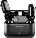 MAONO Wave T1 Mini Wireless Lavalier Microphone for iPhone 16 15 Android Tablet PC with USB-C Plug, Noise Cancellation, AI Voice Filter, 30H Used with Charging Case for Video Recording TikTok YouTube