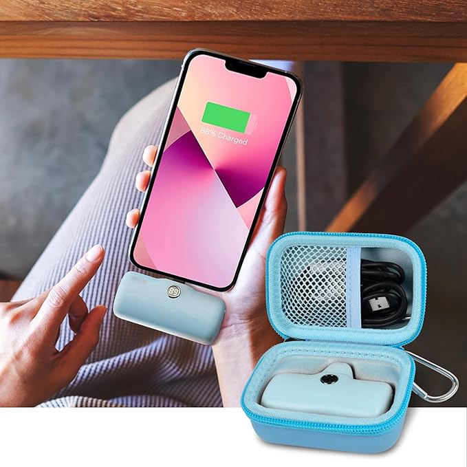 Portable Charger Power Bank Case for Swyop/for Feob/for Charmast/for JEJILL/for LanLuk/for VEGER/for iWALK/for Taegila/for Kuulaa and More Small Charging Battery Pack - Bag Only (SkyBlue)
