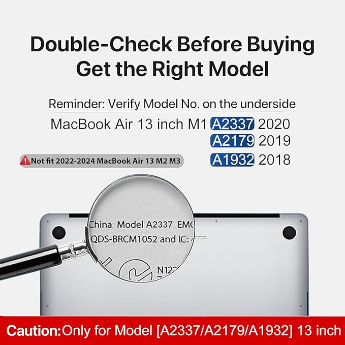 CISSOOK Compatible with MacBook Air 13 inch Case 2021 2020 2019 2018 Release - Image 2