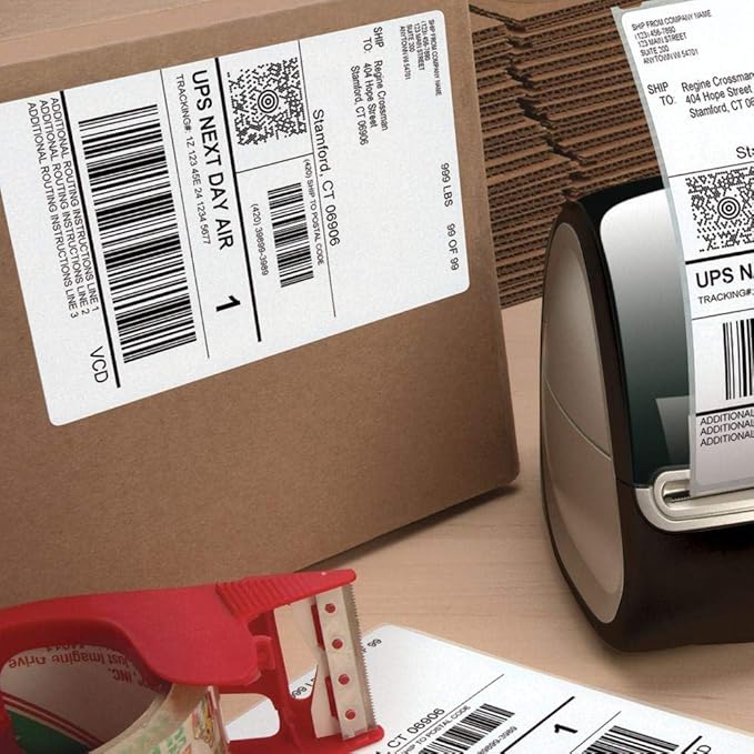 20 Rolls 1744907 Compatible 4XL Internet Postage Shipping Labels, 4" x 6" 4XL Labels, 220 Labels per Roll
