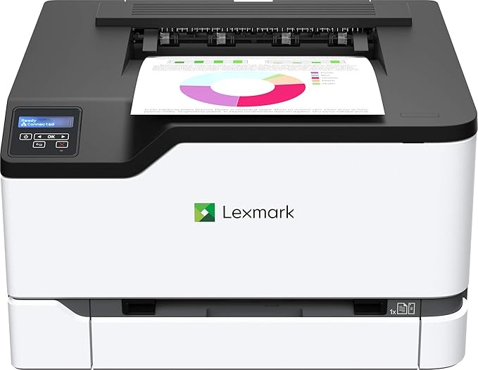 Lexmark C3326dw Color Laser Printer with Ethernet, Mobile-Friendly, Wireless Office Printer with Automatic Two-Sided Printing (3-Series)