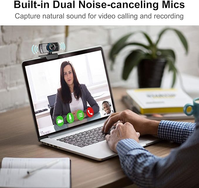 Spedal Webcam 1080P 30fps， HD Computer Webcam with Microphone for Desktop,100 Degrees Wide Angle Web Camera for Zoom Xbox YouTube Skype FaceTime Hangouts