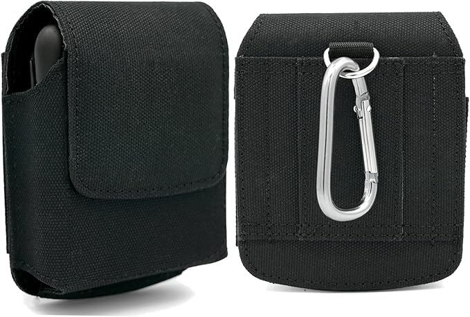 BECPLT for Galaxy Z Flip7 FE 7 6 5 4 3 Nylon Cell Phone Pouch Holster Case with Belt Clip Cover for Samsung Galaxy Z Flip 5G Motorola Razr 40 Ultra Motorola Razr 2022 2019