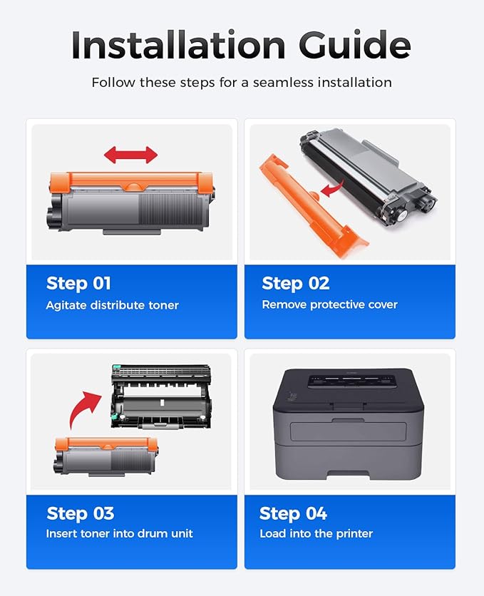 DR630 Drum Unit (Not Toner) 2-Pack Replacement Compatible for Brother DR-630 Imaging Drum HL-L2380DW HL-L2320D HL-L2340DW DCP-L2540DW MFC-L2700DW MFC-L2720DW HL-L2300D HL-L2360DW MFC-L2740DW Printer