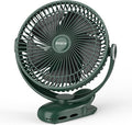 12000mAh Clip on Fan 30H Longest Runtime, 8in Portable Fan Rechargeable, Ultra Quiet with Heavy-Duty Clamp, USB Desk Fans for Golf Cart,Office Desk, Treadmill, Camping, Bedroom