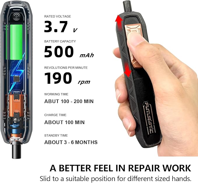 Small Electric Screwdriver Set, JAKEMY Smart 3 Torque Cordless Screwdriver Kit, Compact Power Screwdrivers with 160 Precision Bits for Computer, Laptop, iPhone, PS5, Xbox, Watch, Jewelry, Eyeglasses