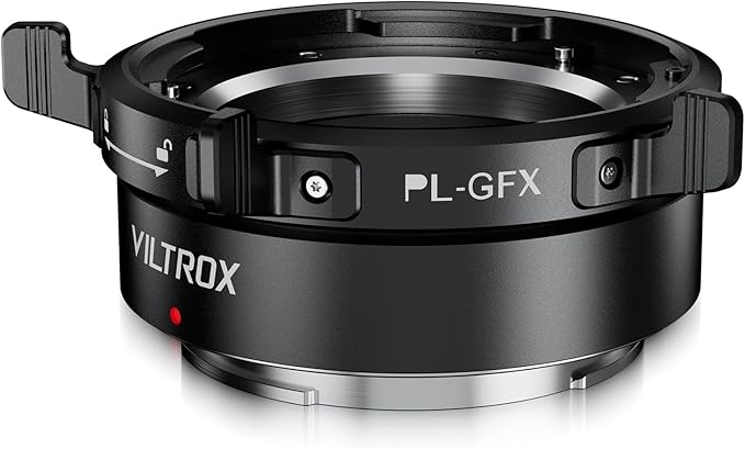 VILTROX PL-GFX Mount Adapter Ring Manual Focus Lens Converter with Rotary Lock Compatible with PL Lens to Fuji G Mount GFX Cameras Fuji GFX100S,GFX100,GFX50R,GFX50S,GFX50S II/PL-GFX Pro etc.