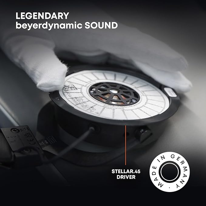 beyerdynamic AVENTHO 300 Wireless Over-Ear Headphones with ANC, Dolby Atmos and Head Tracking (Black)