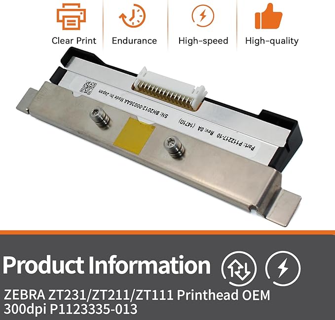 P1123335-013 New Printhead for Zebra ZT231 ZT211 ZT111 Thermal Industrial Printer |High-Class-Replace| 300dpi