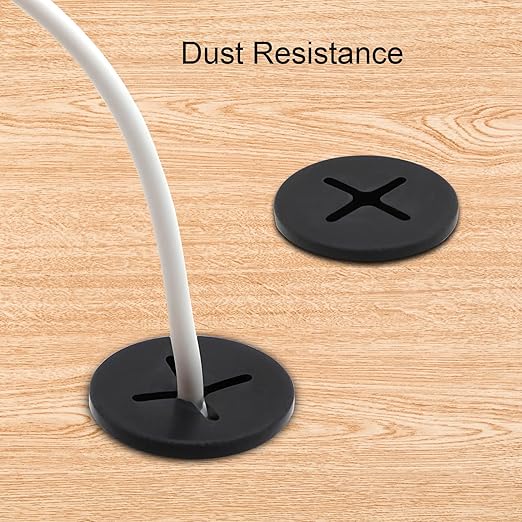 Desk Grommet, 3/4 Inch Flexible Rubber Grommets, Silicone Cable Cord Grommet Wire Hole Cover for Desk, Table and Other Furnitures(12Pack)