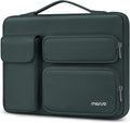 MOSISO 360 Protective Laptop Case 16 inch, 15-15.6 inch Laptop Sleeve Compatible with MacBook Pro 16, HP Acer Dell Lenovo ASUS Notebook, Side Open Bag with 2 Raised&1 Flapover Pockets, Emerald Green