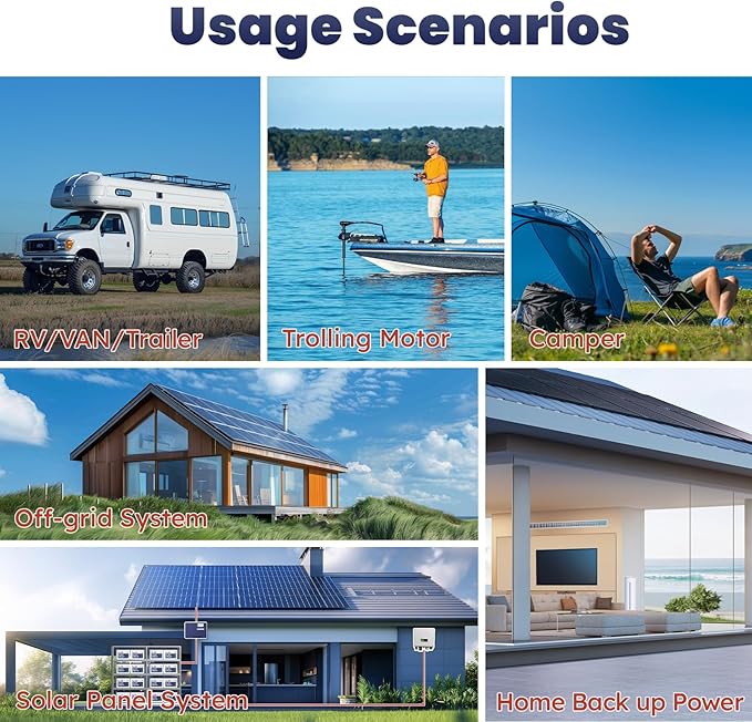 12V 100Ah LiFePO4 Lithium Battery Group24, Timeusb 12.8Volt 100Ah RV Battery with 100A BMS, Up to 15000 Deep Cycle Battery for RV Camper, Solar, Trolling Motor, Marine, Travel Trailer, Energy Storage