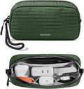 tomtoc Electronics Organizer Travel Case Performance, Water Resistant Bag Cable Tech Pouch Accessories, Carry Storage for Cord, Phone, Cables, Airpods, USB Flash Drive, Daily Items
