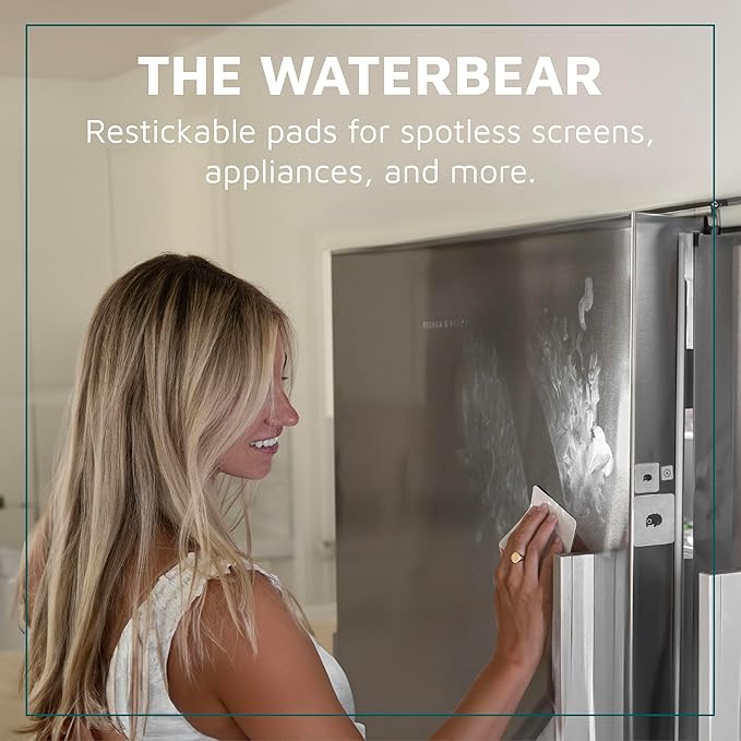 KUVRD Waterbear - Universal Screen Cleaners - Teeny Tiny Cleaning Tools for Your Lenses & Screens, Family Pack (1 Patch Set, 1 Pad Set, 1 Phat Pack Set)