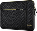 Lacdo Laptop Sleeve Case for 16 inch New MacBook Pro M4/M3/M2/M1 Pro/Max A3403 A3186 A2991 A2780 A2485 2024-2019 | 15" Surface Laptop 7th Copilot+PC/Surface Laptops 6 5 4 Computer Bag, Elegant Black