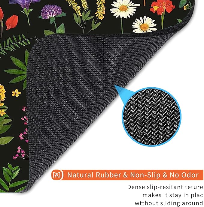 Square Mouse Pad Flowers,Personalized Premium-Textured Custom Mouse Mat Design,Washable Mousepad Cloth,Non-Slip Rubber Base Computer Mouse Pads for Wireless Mouse