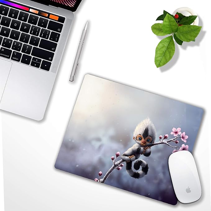 Cute Animal Monkey Mouse pad Computer Mouse Pads with Design Personalized Mousepad for Laptop Computer Office Decoration Accessories Gift