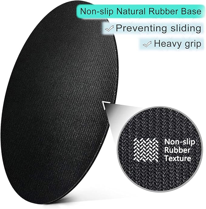ITNRSIIET Round Mouse Pad with Stitched Edge Premium-Textured Waterproof Non-Slip Rubber Base Desktop Protection Mat Diameter 8.7 inches, Blue Marble Texture