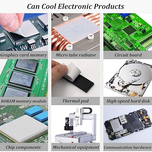 Thermal Pad 14.8 W/mK, 85x45x1.5mm, Non Conductive Heat Resistance High Temperature Resistance, Silicone Thermal Pads for Laptop Heatsink GPU CPU LED Cooler (1.5mm)