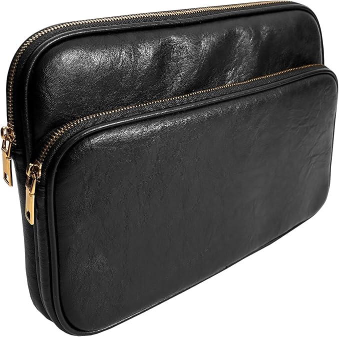 Laptop Sleeve Bag 13 Inch Compatible with 2024 MacBook Air 13 M3 M2 M1, New MacBook Pro 13 M2 M1, Dell XPS 13 Color Black