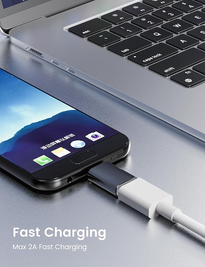 Fidioto Micro USB 2.0 OTG Adapter【10 Pack】, Micro USB to USB-A Female Adapter, The Mobile Phone is Directly Connected to The USB Flash Drive/Keyboard, Plug and Play