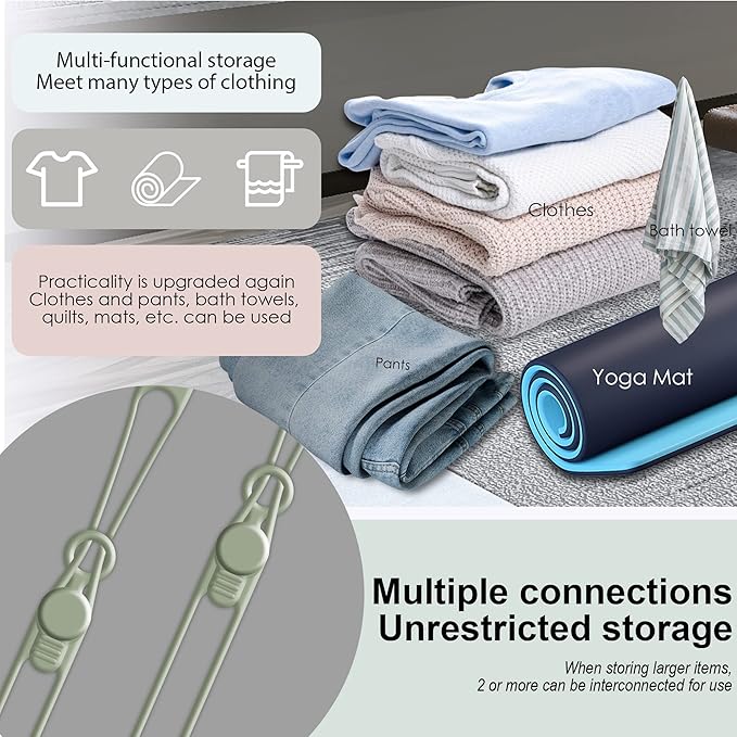 Nearockle 16Pcs Silicone Cable Straps Wire Organizer for Bundling Earphone, Phone Charger, Computer Cords, Reusable Cable Ties Cord Organizer in Home,Office,Kitchen,School(Green)