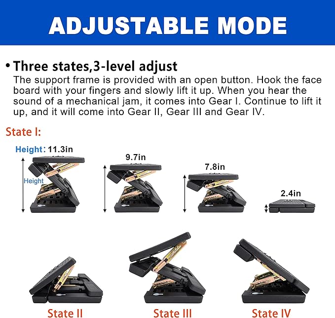Adjustable Foot Rest and Footstool Under Desk, Ergonomic Leg Rest with Massage Roller, Height & Angle Adjustable, Detachable Cushion for Office and Home (Black)
